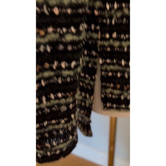 Havana Mixed Textiles VTG Sweater L Multicolor Hi/Low Retro Goth Preppy Corpcore - Picture 5 of 7